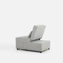 Sofa 1-osobowa rozkładana szara WINSLO