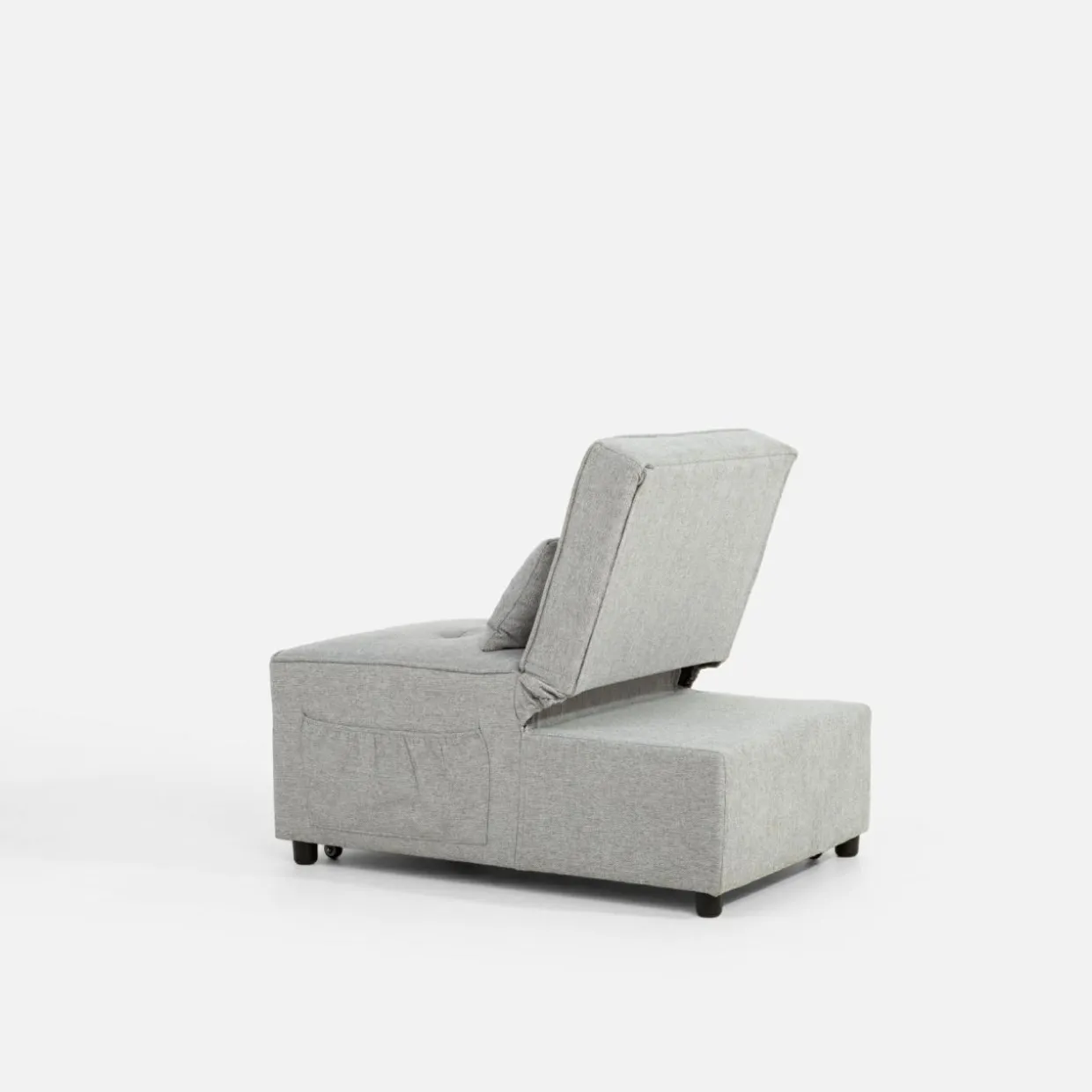 Sofa 1-osobowa rozkładana szara WINSLO