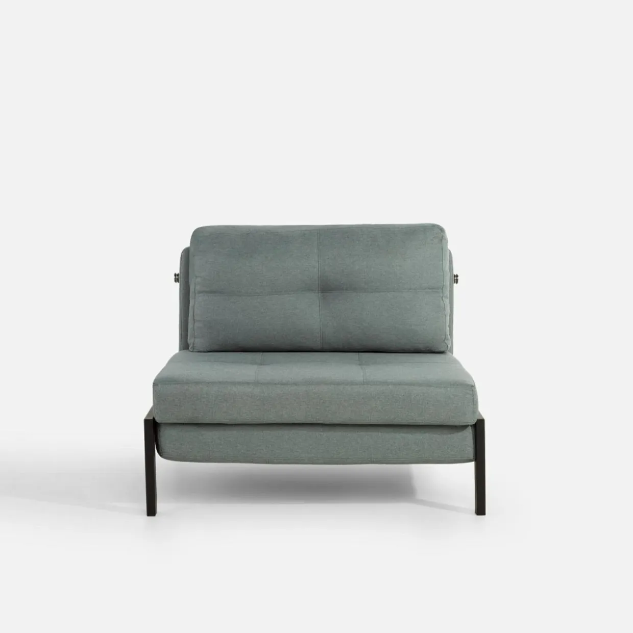 Sofa 1-osobowa rozkładana szarozielona PARKA