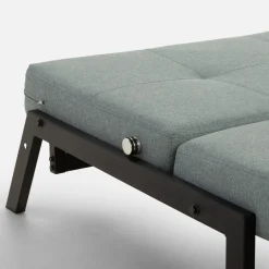 Sofa 1-osobowa rozkładana szarozielona PARKA