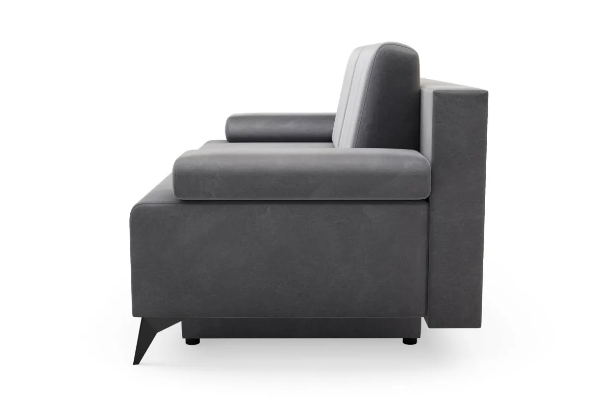 Sofa 3-osobowa szara CASEY
