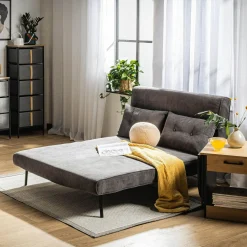 Sofa 2-osobowa szara LAVILLA