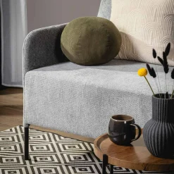 Sofa 2-osobowa szara MANILI