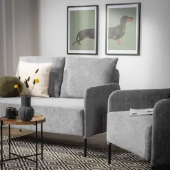 Sofa 2-osobowa szara MANILI