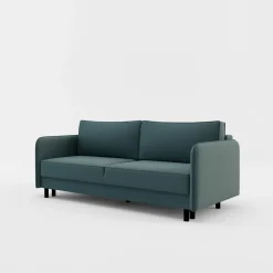 Sofa 3-osobowa szaroniebieska BRUNO