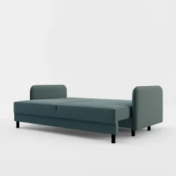 Sofa 3-osobowa szaroniebieska BRUNO