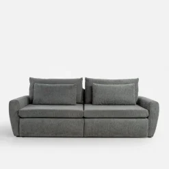 Sofa 3-osobowa szaroniebieska MEVI