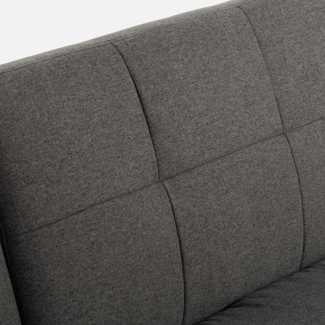 Sofa podwójnie rozkładana szara LUBERTO