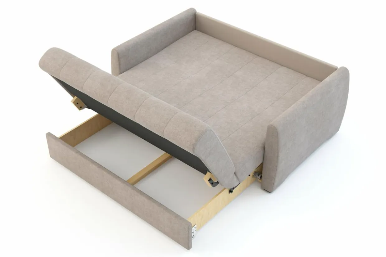 Sofa rozkładana beżowa DALIA
