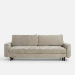 Sofa rozkładana beżowa HUGGY