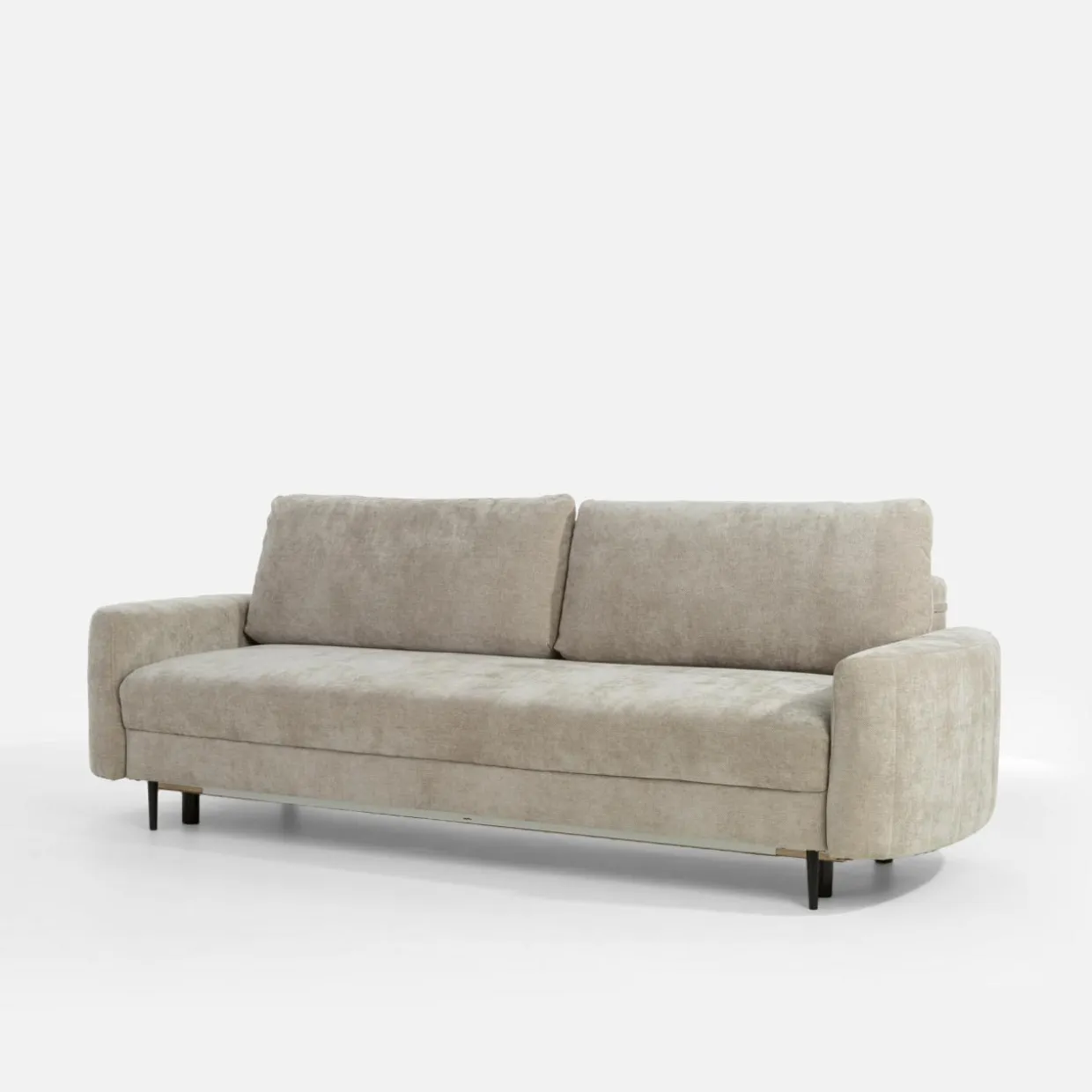Sofa rozkładana beżowa HUGGY