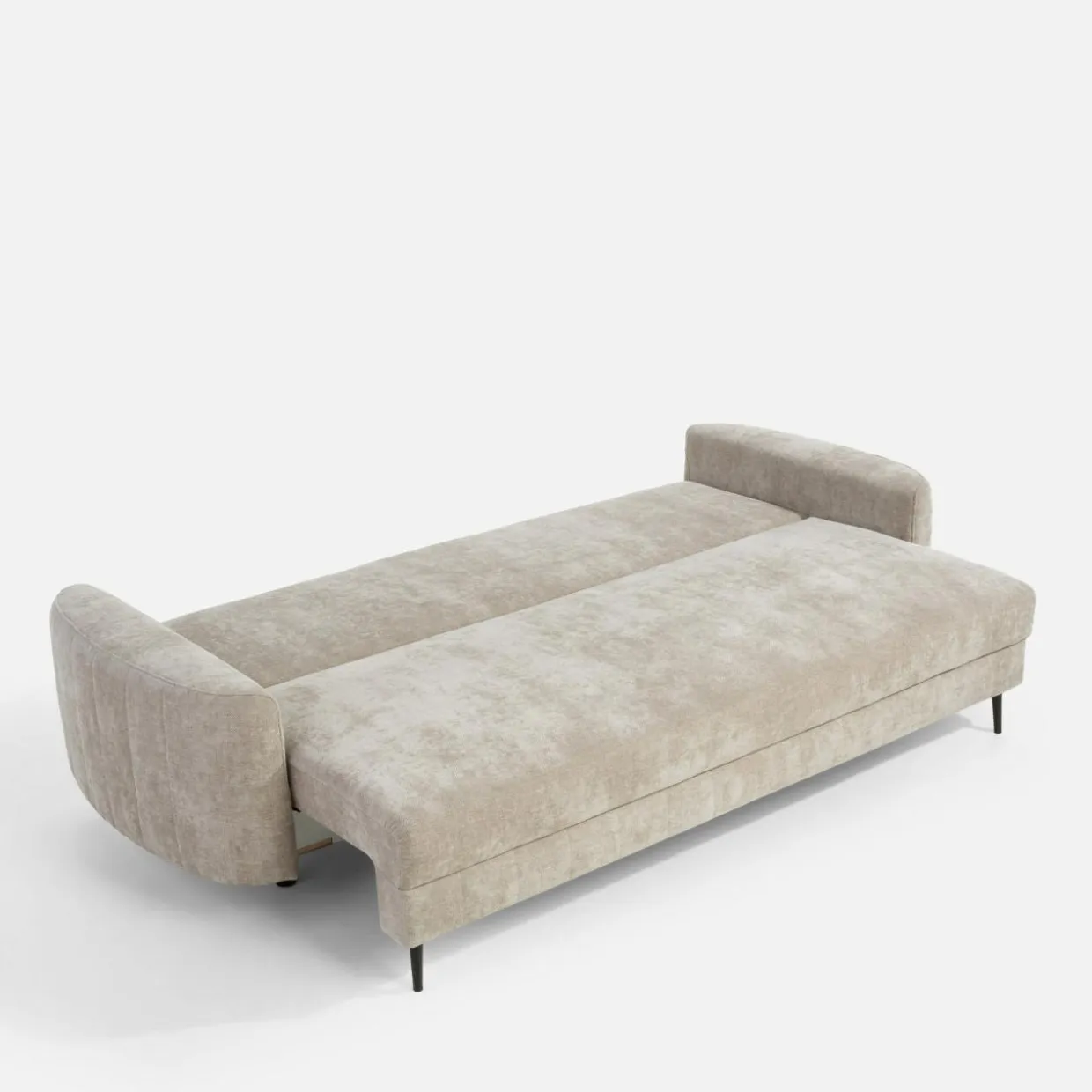Sofa rozkładana beżowa HUGGY