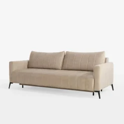 Sofa rozkładana beżowa MARION