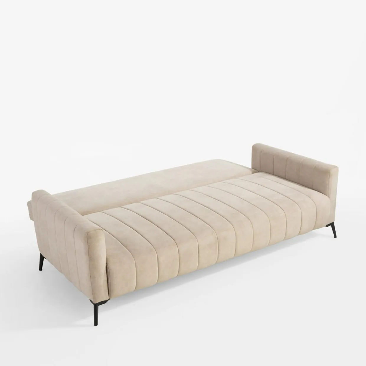 Sofa rozkładana beżowa MARION