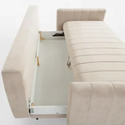 Sofa rozkładana beżowa MARION