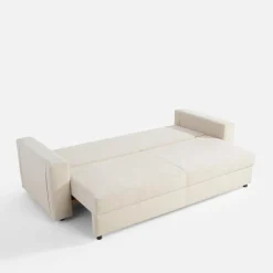 Sofa rozkładana beżowa POGI