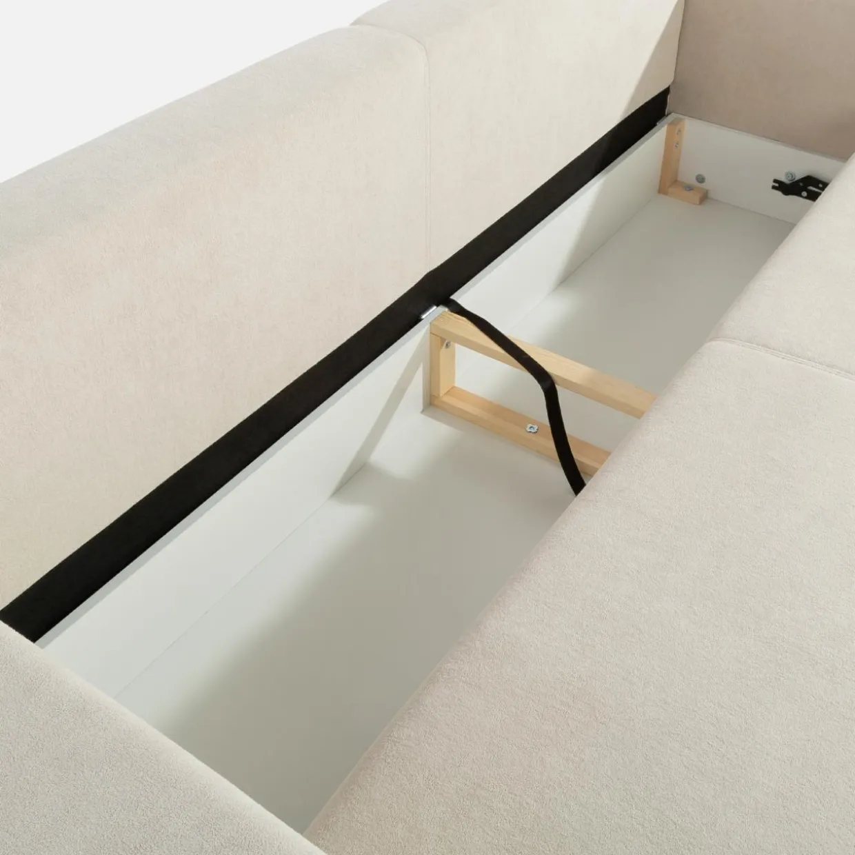 Sofa rozkładana beżowa POGI