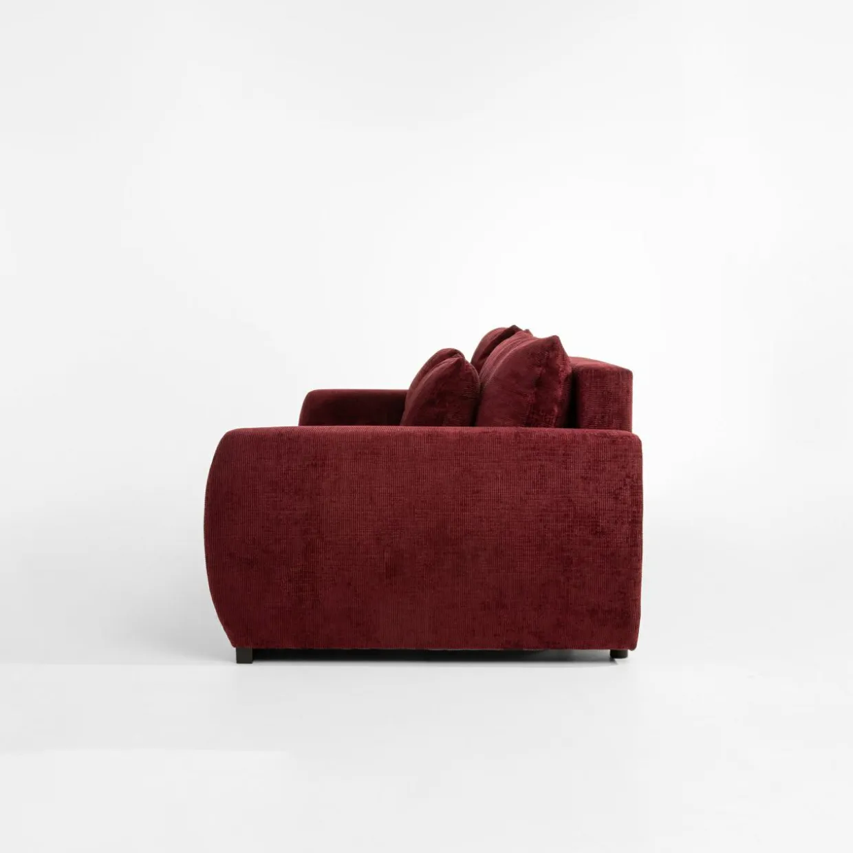 Sofa rozkładana bordowa MEGALOS