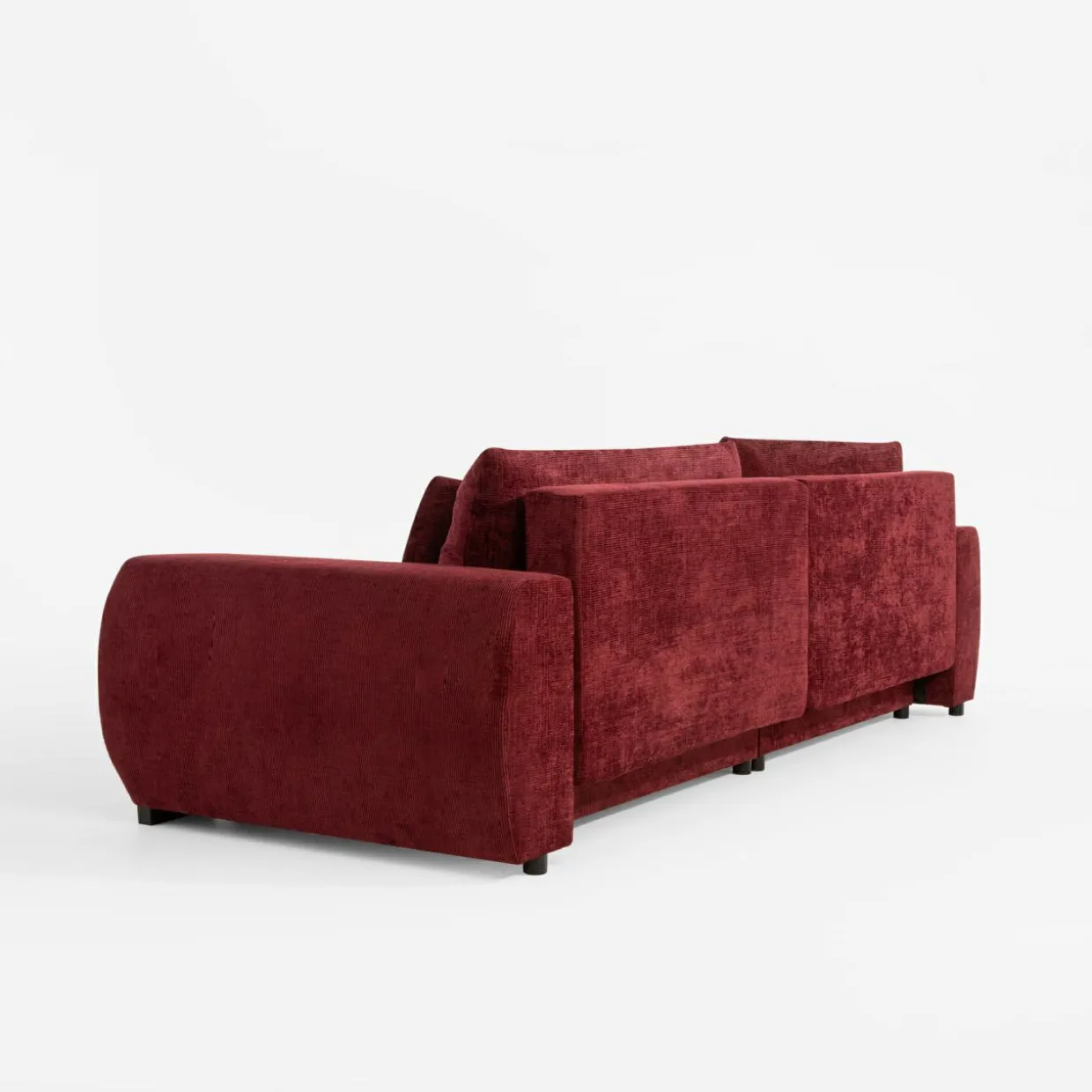 Sofa rozkładana bordowa MEGALOS