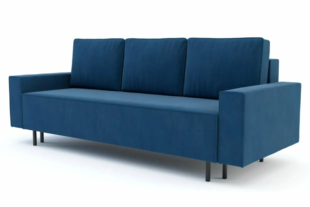 Sofa rozkładana ciemnoniebieska KAMALA