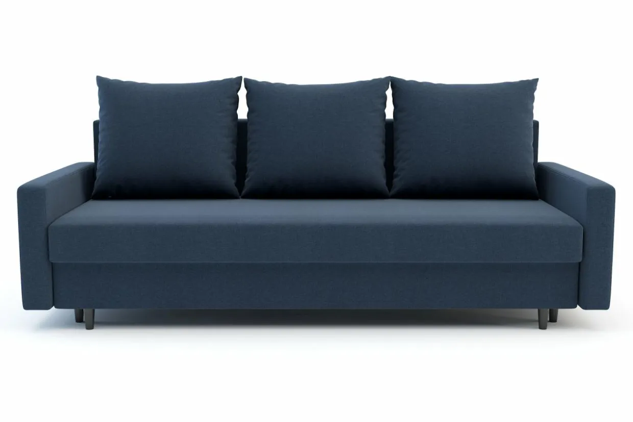 Sofa rozkładana ciemnoniebieska KELLY