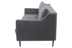 Sofa rozkładana ciemnoszara 3-osobowa ETNA