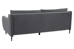 Sofa rozkładana ciemnoszara 3-osobowa ETNA