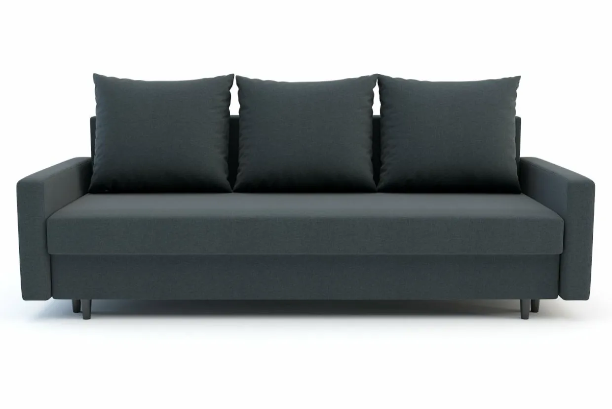 Sofa rozkładana ciemnoszara KELLY