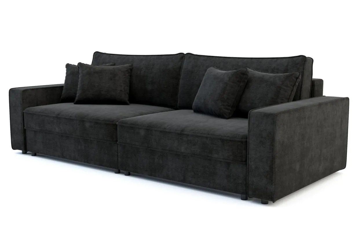 Sofa rozkładana czarna MARKOS