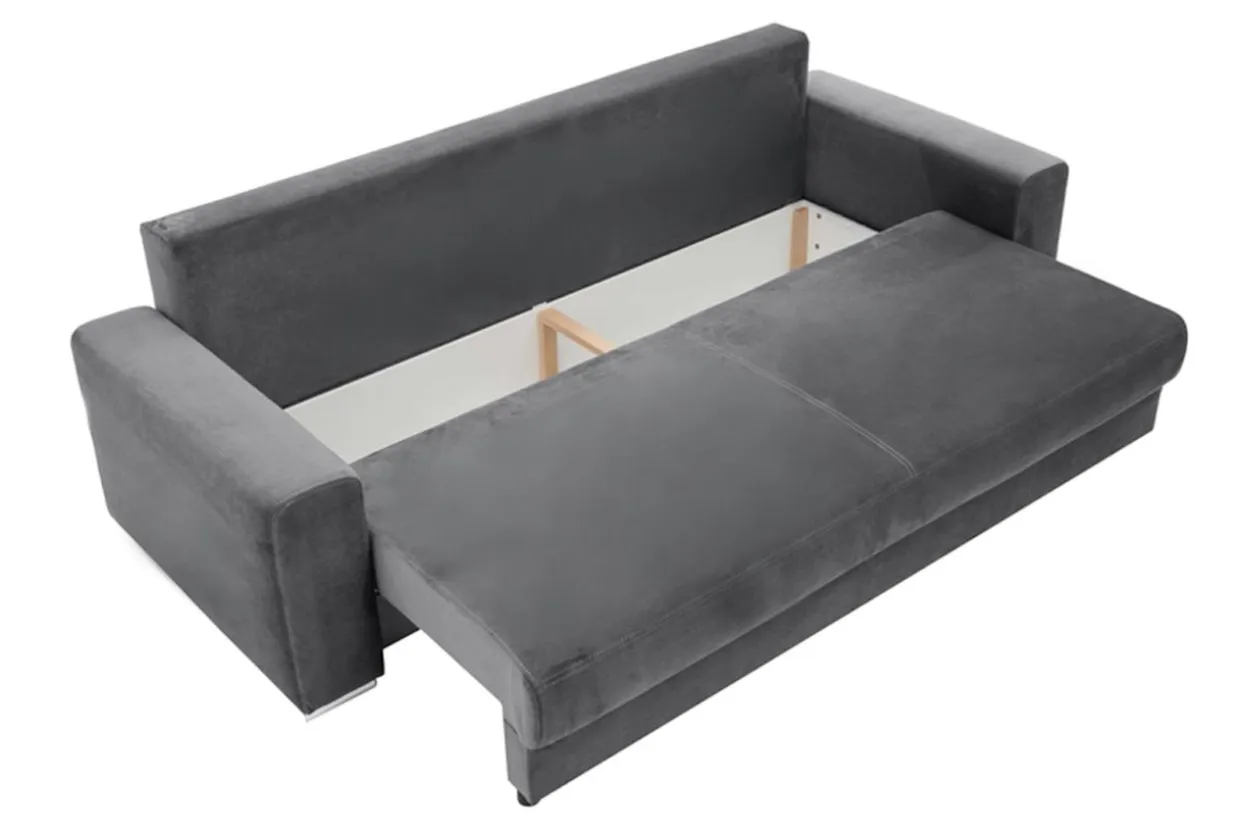 Sofa rozkładana grafitowa GENF