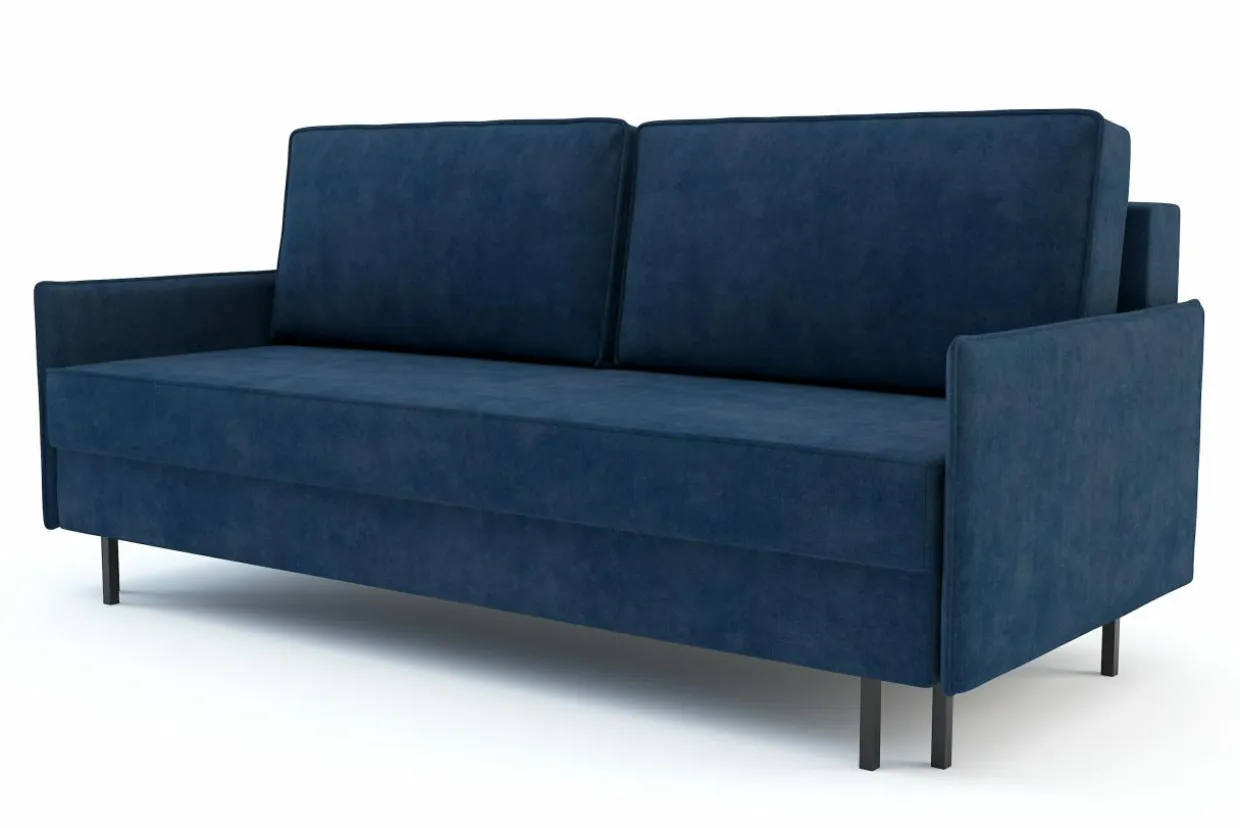 Sofa rozkładana granatowa NELLY
