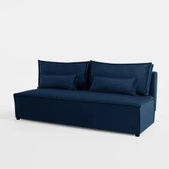Sofa rozkładana granatowa DUE
