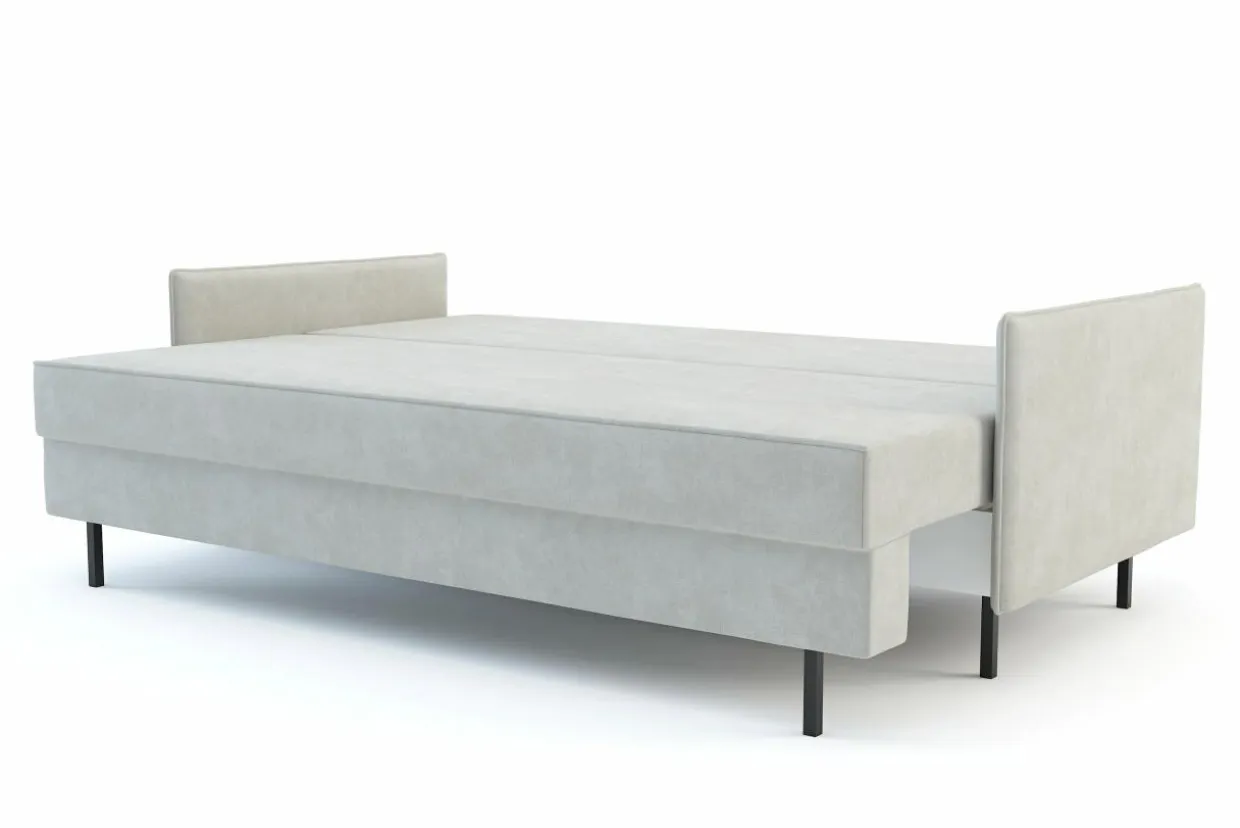 Sofa rozkładana jasnobeżowa NELLY