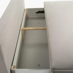 Sofa rozkładana jasnoszara DUE