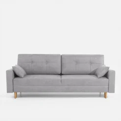 Sofa rozkładana jasnoszara MOSKA