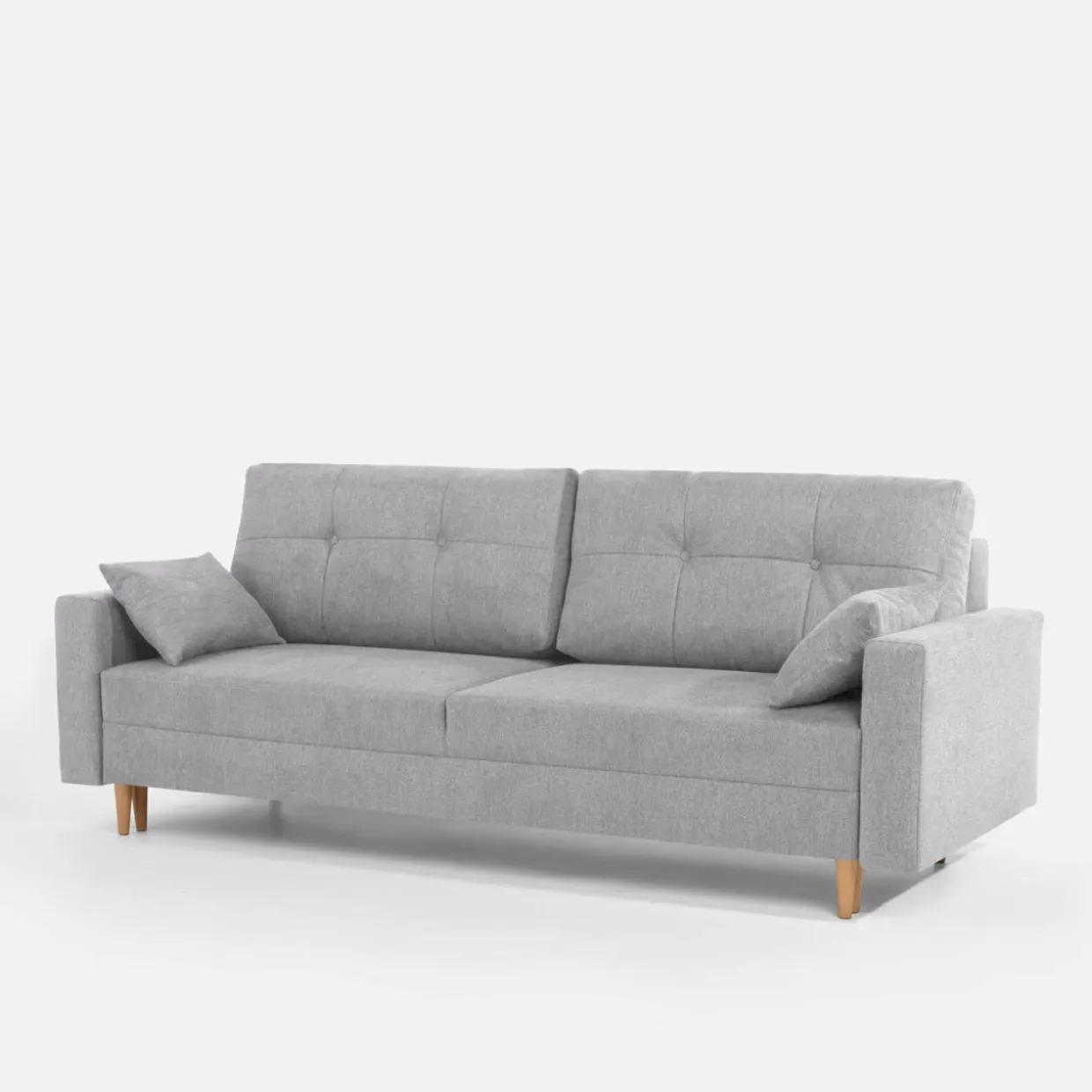 Sofa rozkładana jasnoszara MOSKA
