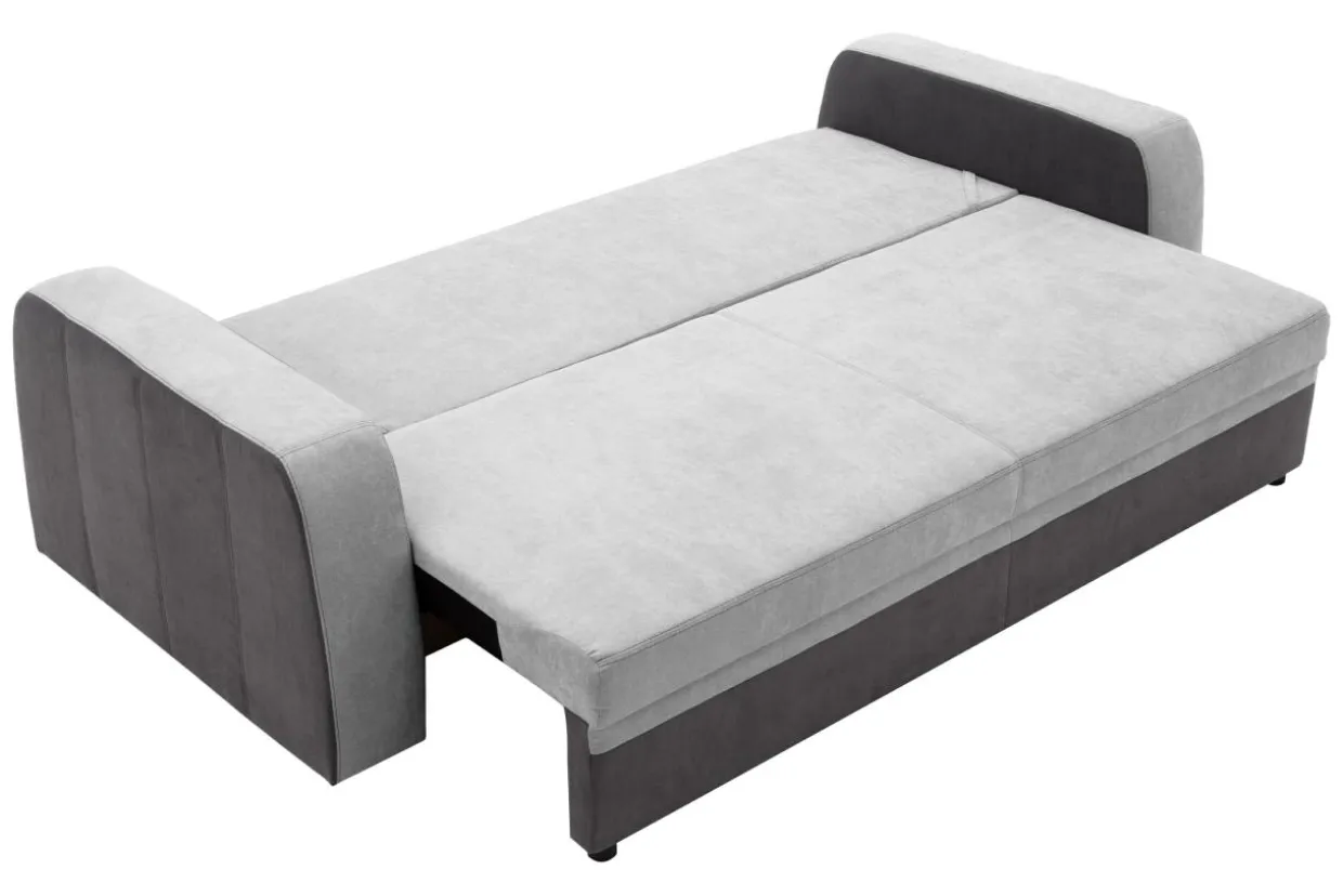 Sofa rozkładana jasnoszara NESSI