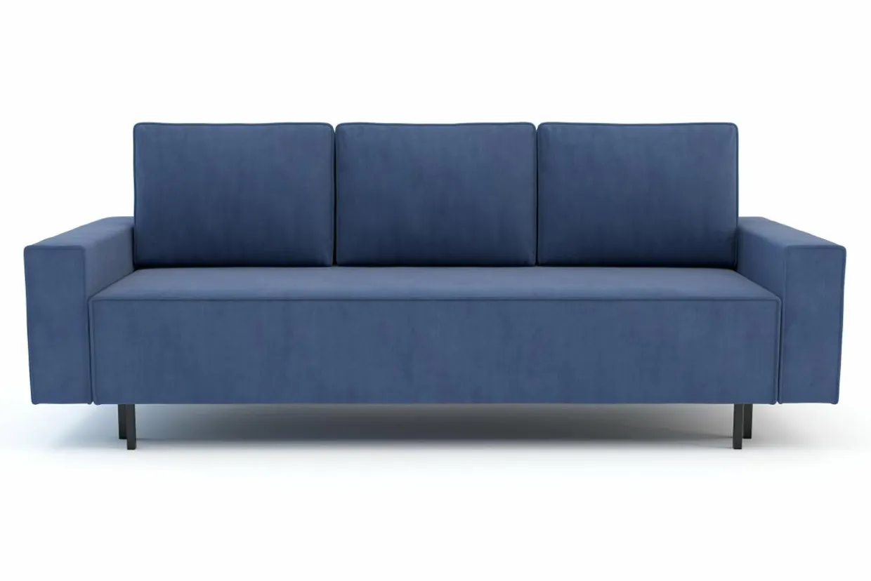 Sofa rozkładana niebieska KAMALA