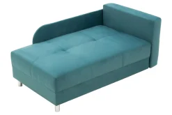 Sofa rozkładana niebiesko-żółta LETTO prawa