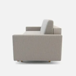 Sofa rozkładana 3-osobowa beżowa LISA