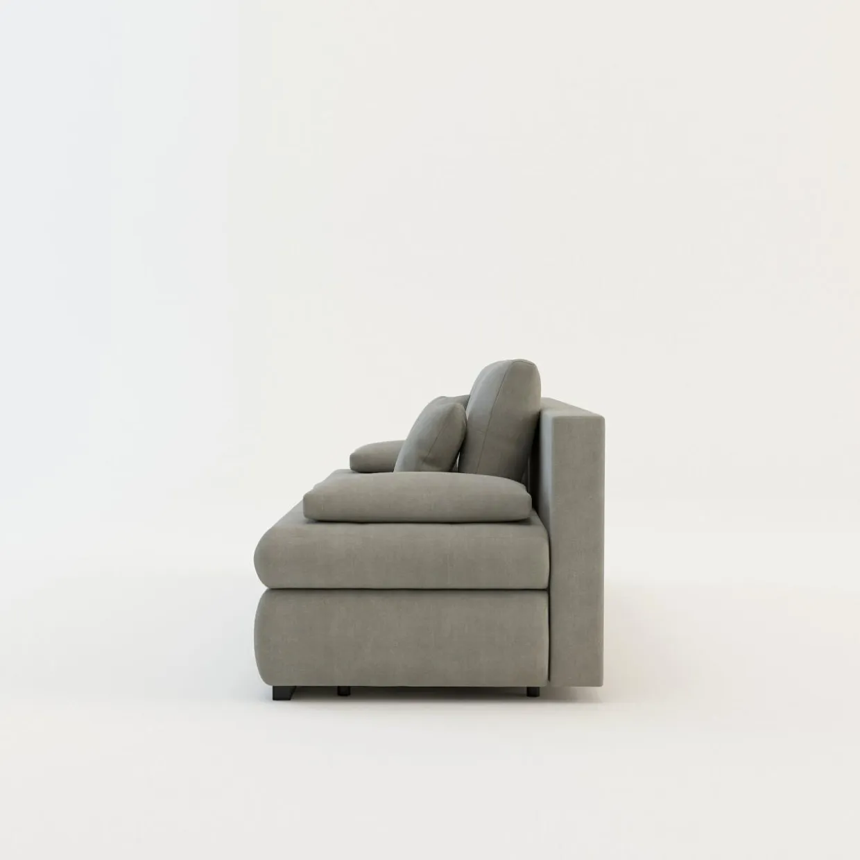 Sofa rozkładana 3-osobowa beżowa MEMO