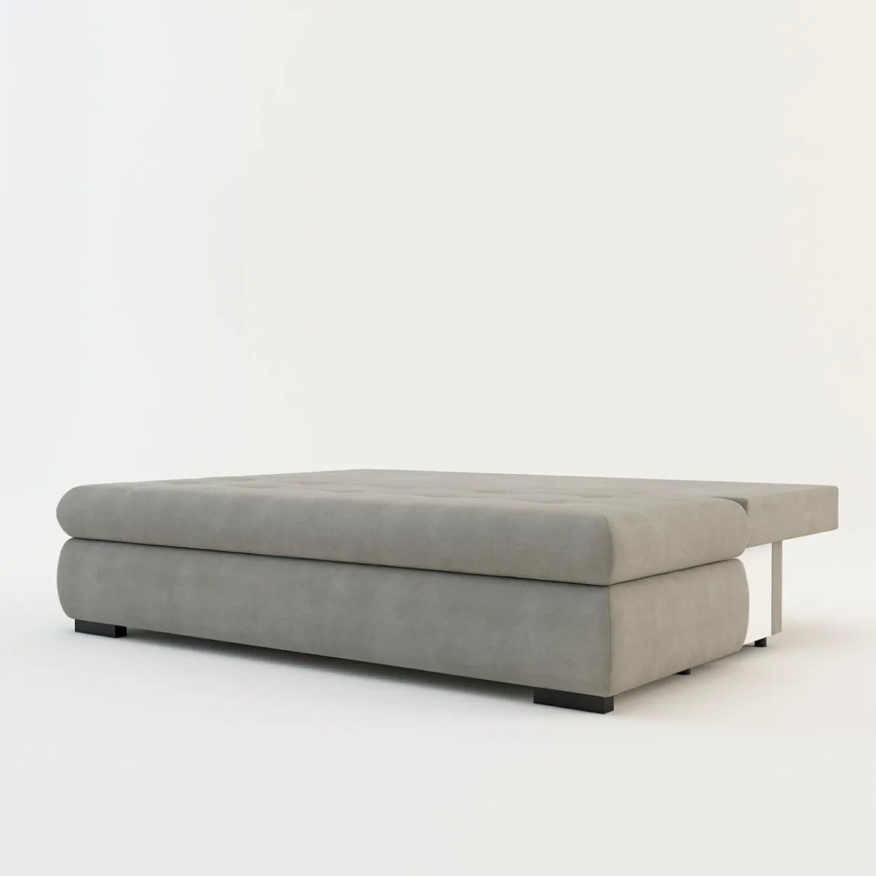 Sofa rozkładana 3-osobowa beżowa MEMO