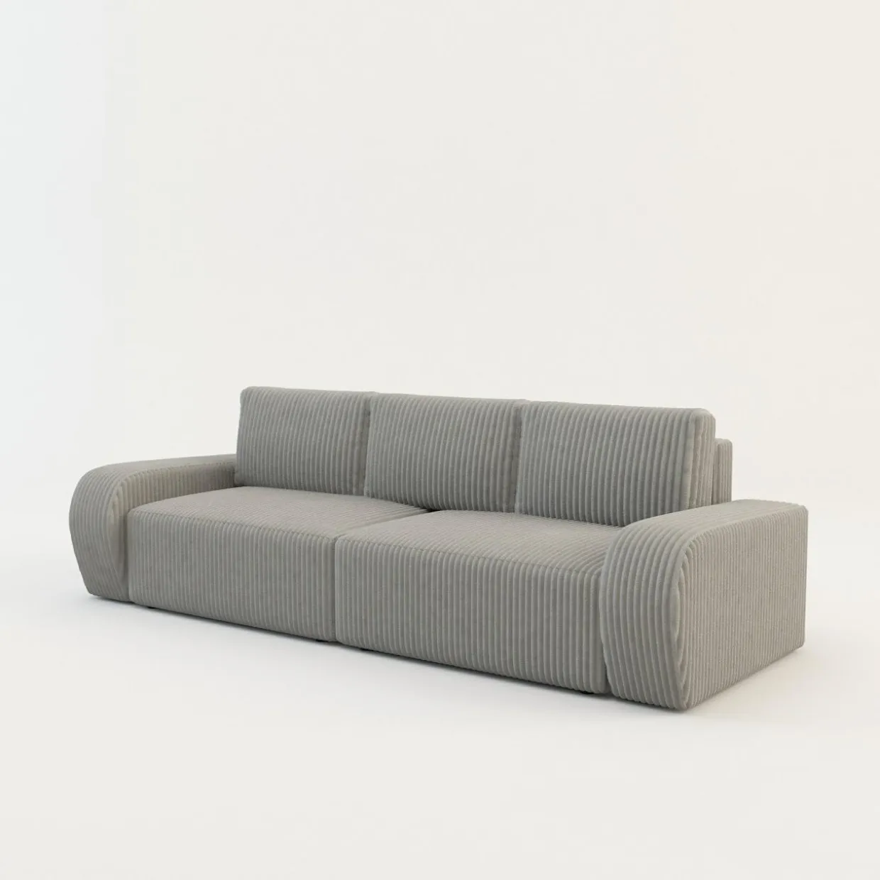 Sofa rozkładana 4-osobowa CAPPA jasnoszara