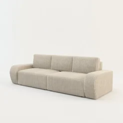 Sofa rozkładana 4-osobowa CAPPA kremowa