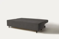 Sofa rozkładana 3-osobowa ciemnoszara ARIEL
