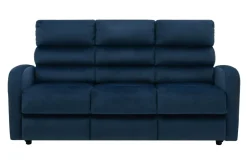 Sofa rozkładana 3-osobowa granatowa SWELL