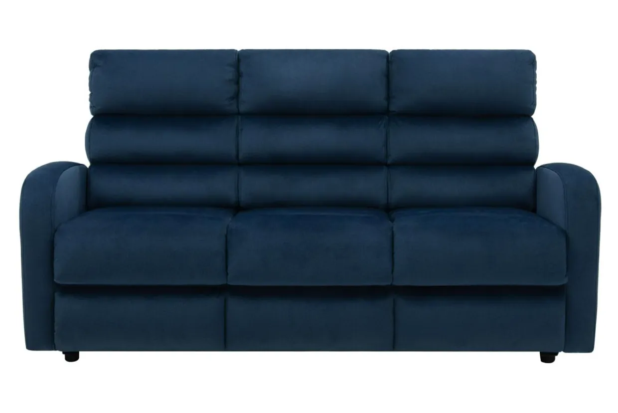 Sofa rozkładana 3-osobowa granatowa SWELL