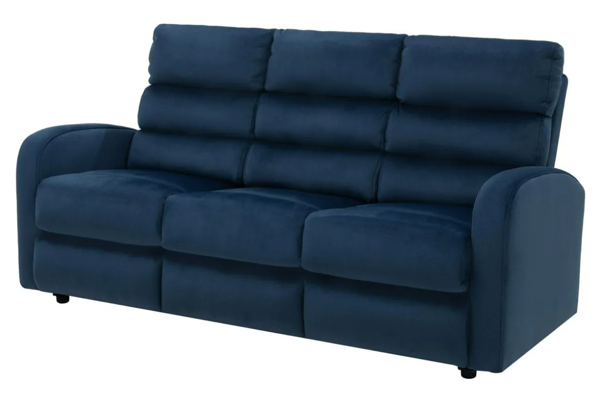 Sofa rozkładana 3-osobowa granatowa SWELL