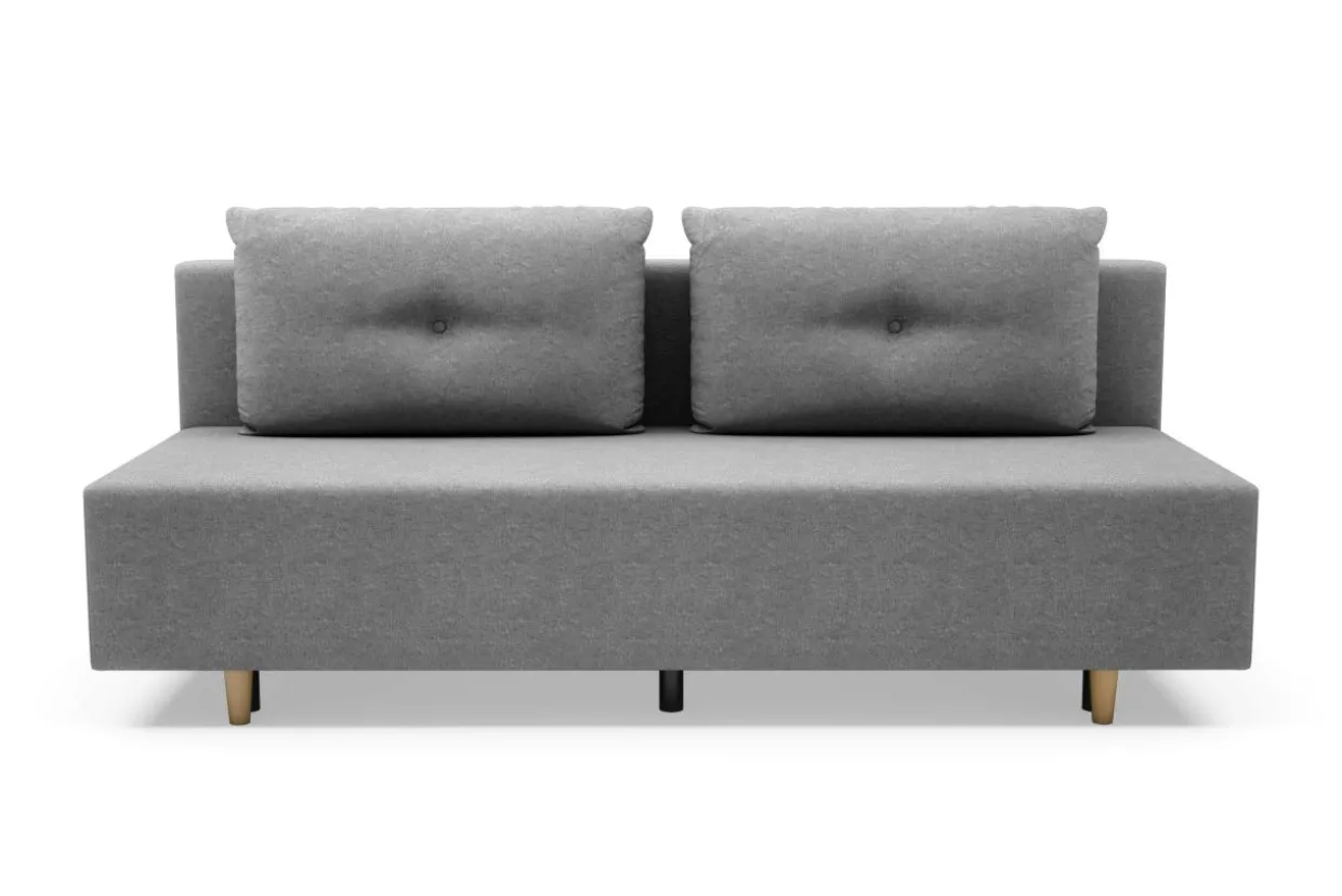 Sofa rozkładana 3-osobowa jasnoszara OTTA BIS