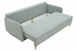 Sofa rozkładana 3-osobowa jasnoszara TAMPA